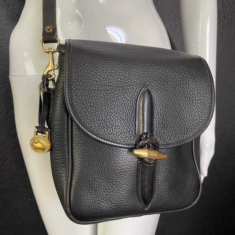 Dooney & Bourke Black Leather Crossbody Bag - Picture 3 of 16